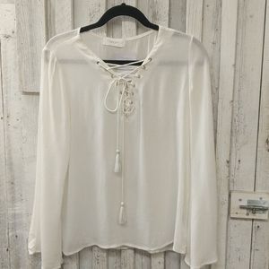 Harper white blouse